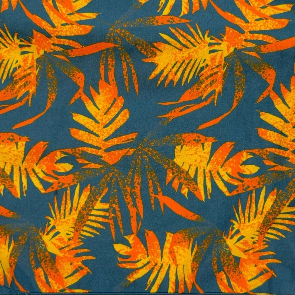 Fair Harbor Lined Swim Trunks Boys XL Tropical Leaves The Anchor Beach Pool Suit